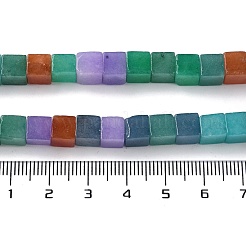 Natural Dyed White Jade Beads Strands&nbsp;G-Q008-C01-01G