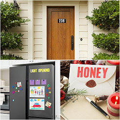 14 Sheets 14 Colors Vinyl Waterproof Cute Letter Decorative Sticker Labels&nbsp;DIY-GL0004-61