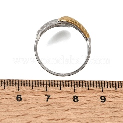 304 Stainless Steel Cuff Open Rings for Women&nbsp;SA-CBA7062-22GP