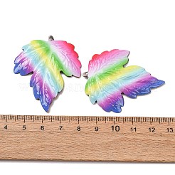 Rainbow Color Printed Iron Pendants&nbsp;RN-CBA3547-02E