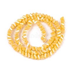 Electroplate Opaque Glass Beads Strands&nbsp;GLAA-N022-4mm-22