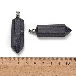 Synthetic Blue Goldstone Pendants&nbsp;GG-CBAA0EE-02P-17