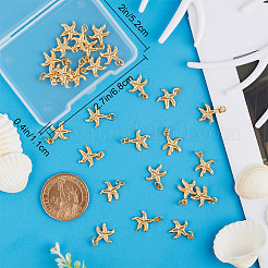 30Pcs Brass Charms&nbsp;KK-BBC0007-28
