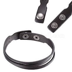 1Pc Leather Cord Snap Bracelets&nbsp;BJEW-CL0001-01