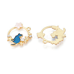 Alloy Crystal Rhinestone Pendants&nbsp;LS-X-ENAM-S120-002B