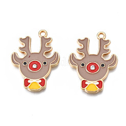 Rack Plating Alloy Enamel Pendants&nbsp;ENAM-T011-148