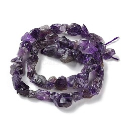 Raw Rough Natural Amethyst Beads Strands&nbsp;G-B065-C02