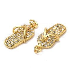 925 Sterling Silver Micro Pave Cubic Zirconia Shoe Pendants&nbsp;STER-I010-04G