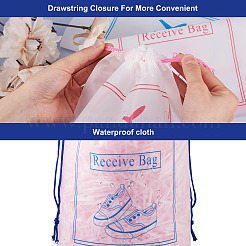 12Pcs 2 Colors  Makrofol Semi-transparent Drawstring Bag&nbsp;CON-MB0001-13