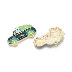 Saint Patrick's Day Alloy Enamel Pendants&nbsp;ENAM-T024-49A-G