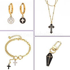 40Pcs 8 Styles Alloy Enamel Pendants&nbsp;ENAM-CJ0005-20