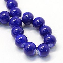 Baking Paint Glass Round Bead Strands&nbsp;X-DGLA-Q020-8mm-35