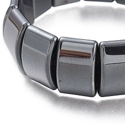 Synthetic Non-magnetic Hematite Beads Stretch Bracelets&nbsp;BJEW-A115-04