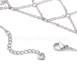 Brass Cable Chains Ring Bracelets for Women&nbsp;BJEW-JB11578-02