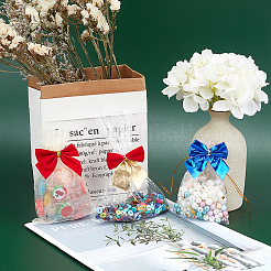 5Cards 5 Colors Velvet Bowknot Ribbon&nbsp;DIY-GF0003-47