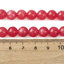 Natural White Jade Imitation Rhodonite Beads Strands&nbsp;X-G-I299-F15-8mm