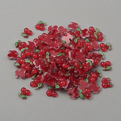 Cherry Resin Cabochons&nbsp;MRMJ-WH0075-55