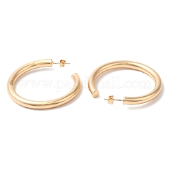 Brass Ring Stud Earring Findings&nbsp;EJEW-Q765-07G