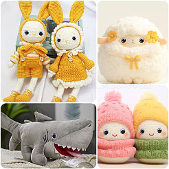 56 Sets 7 Styles Plastic Doll Craft Eyes&nbsp;DIY-GL0005-15