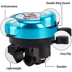 I Love My Bike Alloy Bicycle Bells&nbsp;FIND-WH0117-97C
