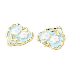 Alloy Eanmel Pendants&nbsp;X-ENAM-D050-12G
