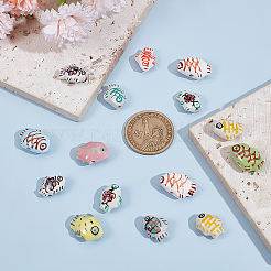 22Pcs 11 Styles Handmade Porcelain Ceramic Beads&nbsp;PORC-ME0001-02