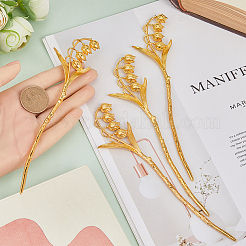 6Pcs Alloy Hair Sticks&nbsp;OHAR-SC0002-96