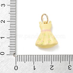 Brass Enamel Pendants&nbsp;KK-CBA1122-01G-01