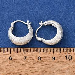 Brass Ring Hoop Earrings&nbsp;EJEW-A143-01C-S