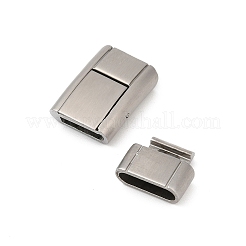 304 Stainless Steel Snap Lock Clasps&nbsp;STAS-U055-02C-P