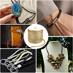 PU Imitation Leather Braided Cord&nbsp;WL-WH0003-14B