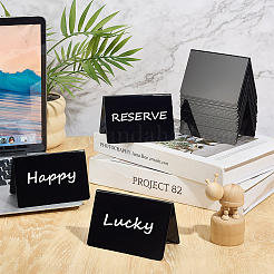 PVC 2 Side V Shaped Table Desktop Sign Display Stand&nbsp;AJEW-WH0696-523