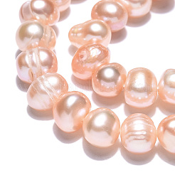 Natural Cultured Freshwater Pearl Beads Strands&nbsp;PEAR-N013-06M