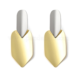 Brass Dangle Stud Earrings&nbsp;EJEW-S262-06GP