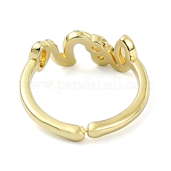 Brass Open Cuff Rings&nbsp;RJEW-B051-34G