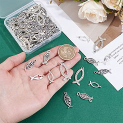 100Pcs 5 Styles Tibetan Style Alloy Pendants&nbsp;TIBE-HY0001-17