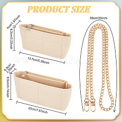 2Pcs Felt Bag Organizer Insert&nbsp;FIND-GO0001-31B