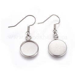 304 Stainless Steel Earring Hooks&nbsp;STAS-TAC0001-02A
