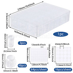 Rectangle Plastic Organizer Storage Grid Bead Containers&nbsp;CON-WH0100-80