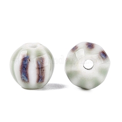Vintage Porcelain Corrugated Beads&nbsp;PORC-N013-11G