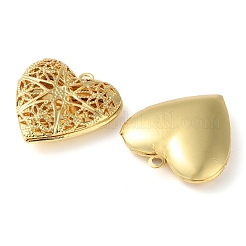 Rack Plating Brass Locket Pendants&nbsp;KK-M269-08G