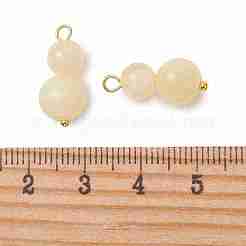 Natural Golden Silk Jade Beaded Pendants&nbsp;PALLOY-JF05886