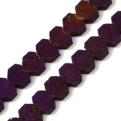 Electroplated Natural Lava Rock Beads Strands&nbsp;G-K388-04B-10