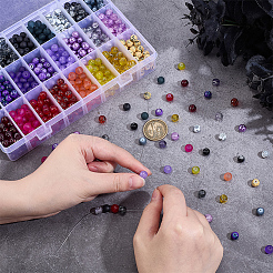 1080Pcs 24 Styles Mixed Glass Beads&nbsp;GLAD-PH0001-10