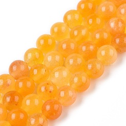 Dyed Natural White Jade Beads Strands&nbsp;G-T138-8mm-210-34