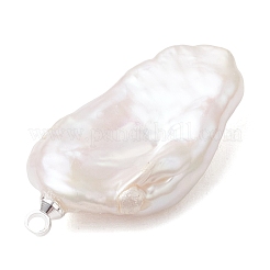 Natural Keshi Pearl Pendants&nbsp;PALLOY-JF04900-02