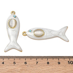 304 Stainless Steel with Enamel & Turquoise Rhinestone Pendants&nbsp;SA-CBAF3AB-03G