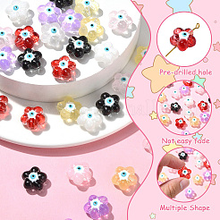 30Pcs 6 Colors Transparent Glass Beads&nbsp;GLAA-CJ0002-62