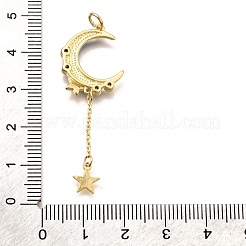 Brass Micro Pave Cubic Zirconia Pendants&nbsp;LS-KK-K401-29G-02