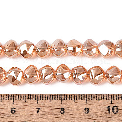 Electroplate Transparent Glass Beads Strands&nbsp;EGLA-N017-05A-A03